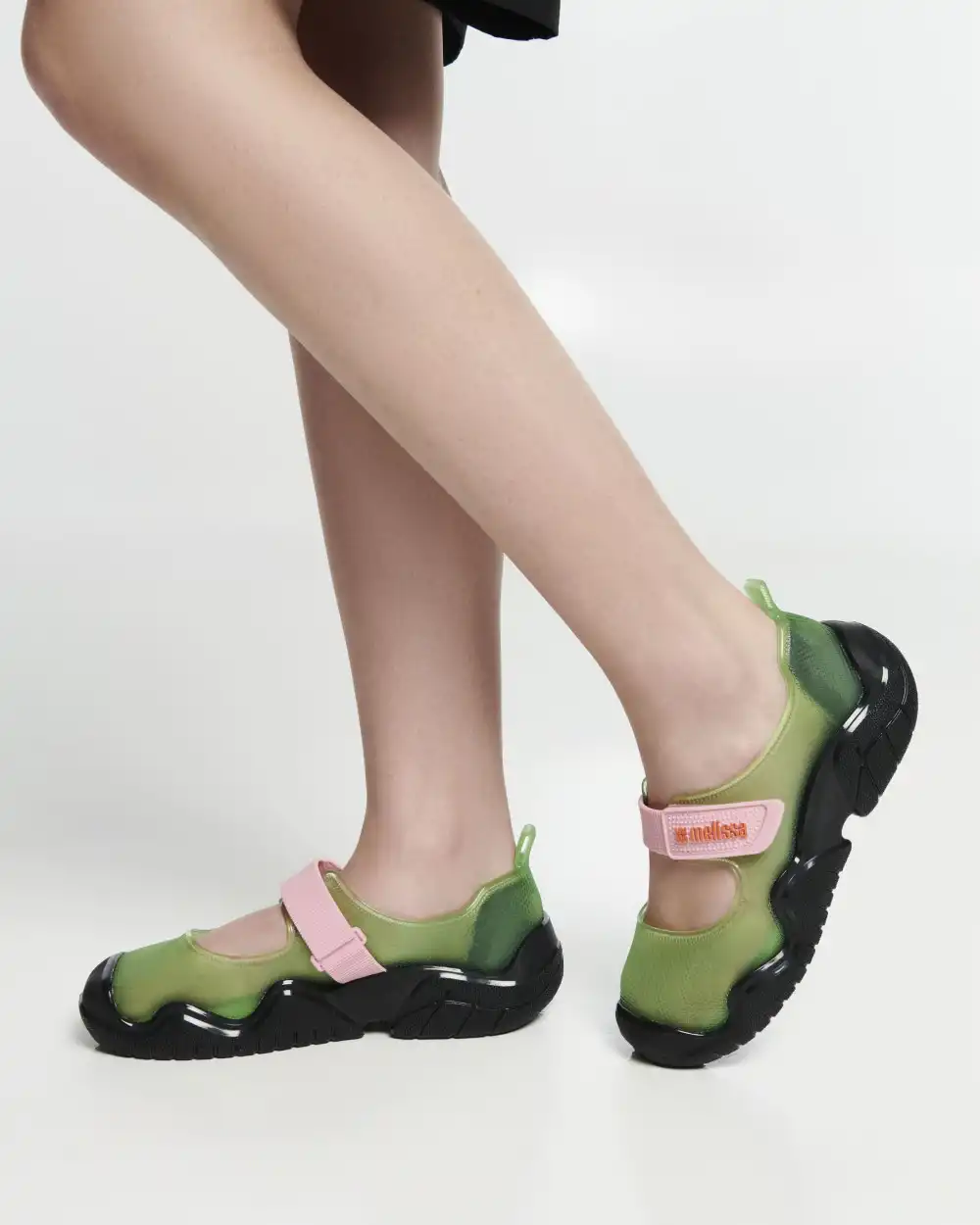 PRETO/VERDE TRANSPARENTE