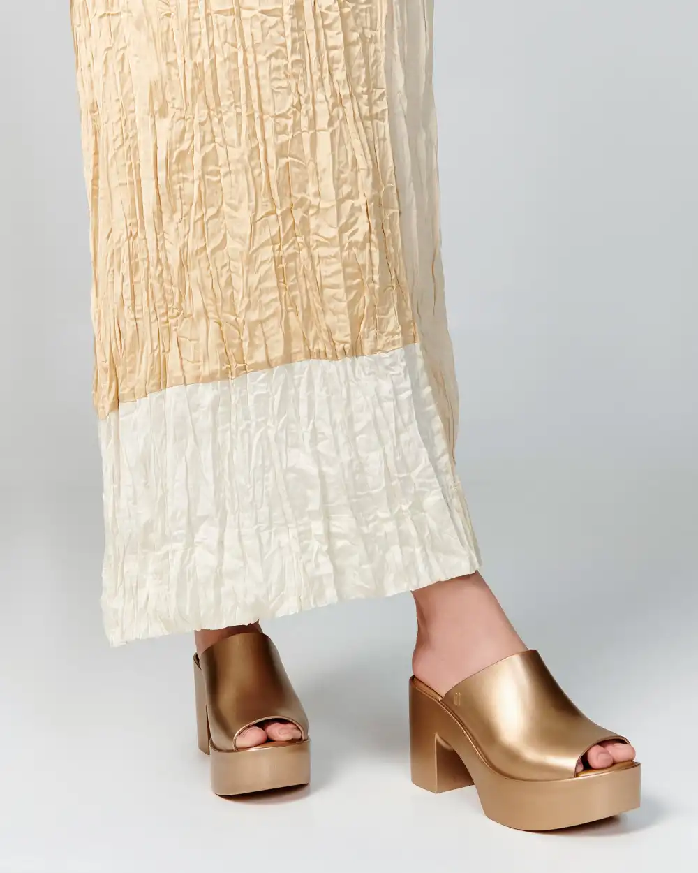 MELISSA MULE HYPE METALLIC