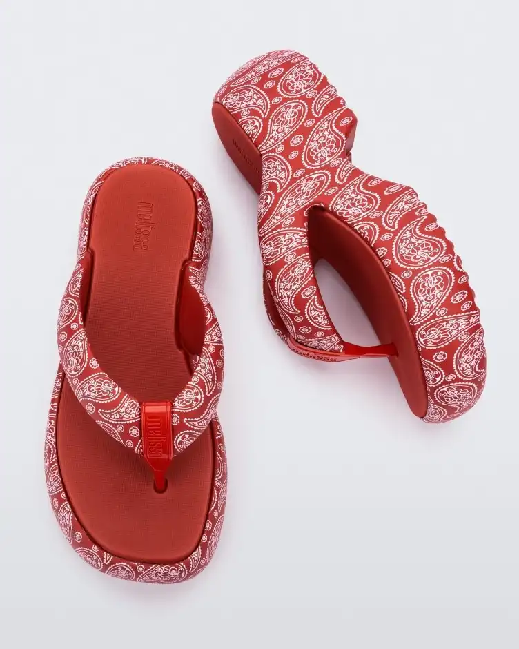 MELISSA FREE FUZZY PRINTED PLATFORM