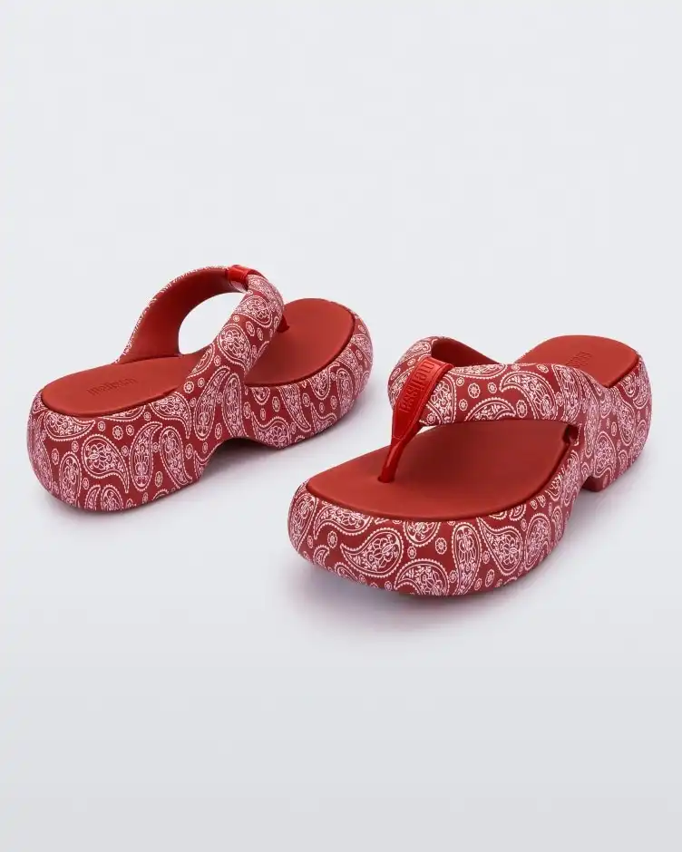 MELISSA FREE FUZZY PRINTED PLATFORM