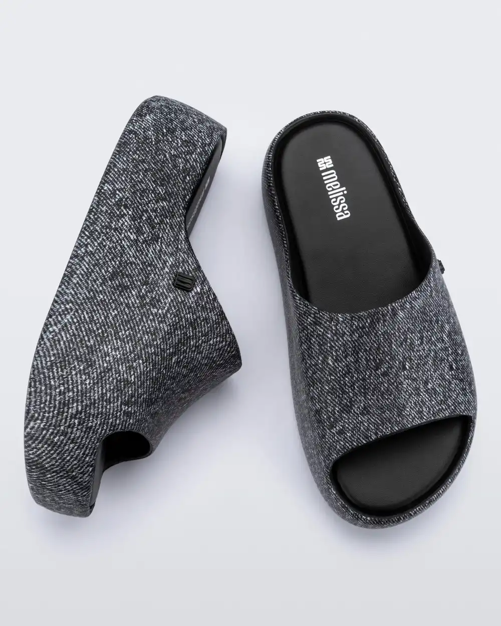 MELISSA FREE PLATFORM SLIDE DENIM