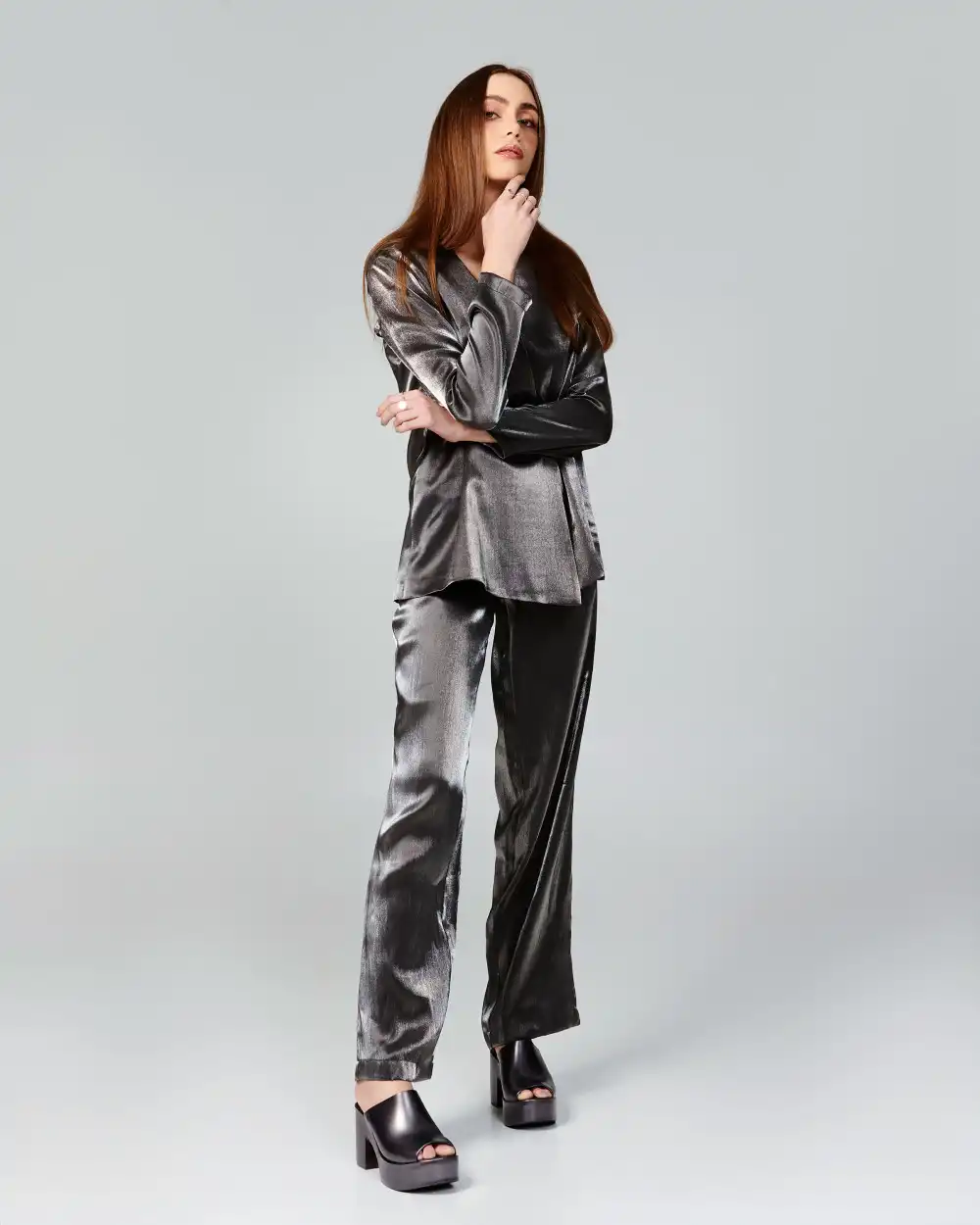 MELISSA MULE HYPE METALLIC